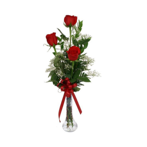 3 Red Roses