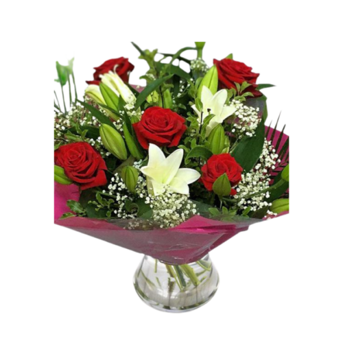 Classic Rose Lily Bouquet